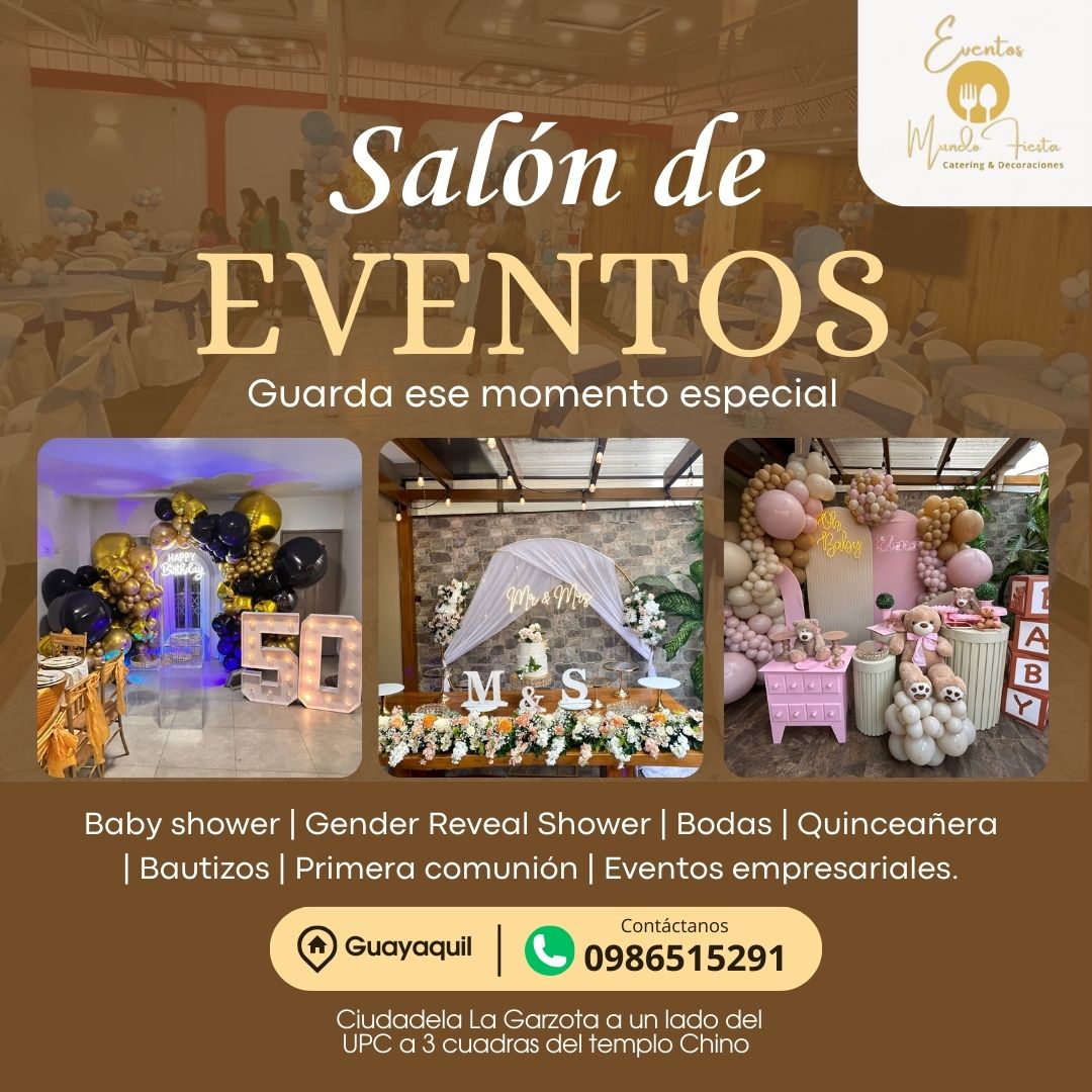Mundo Fiesta Eventos Facebook ad: ¡Guarda ese momento especial para siempre!