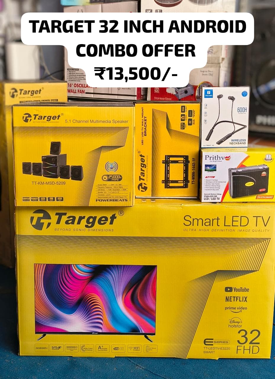 ππππ₯π ππ’π π ππ£π£ππππ‘πππ¦ Facebook ad: TARGET 32 INCH ANDROID COMBO OFFER βΉ13,500/- ONLY