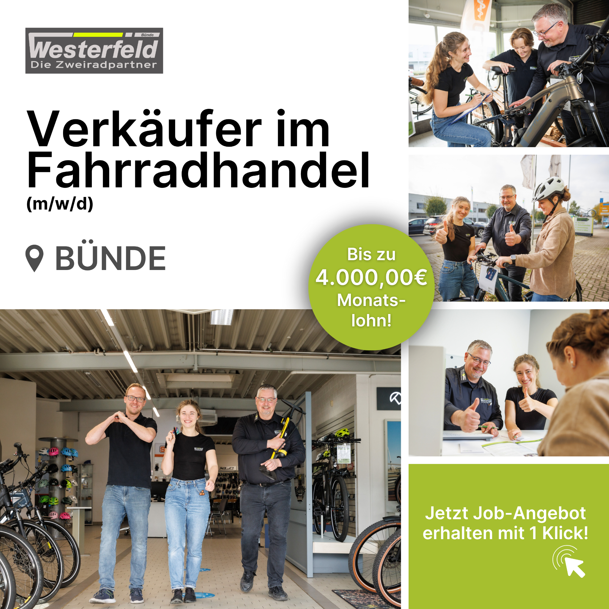 Candidate Flow Vertriebler Jobs Facebook ad: Du möchtest ein unwiderstehliches Job-Angebot?
