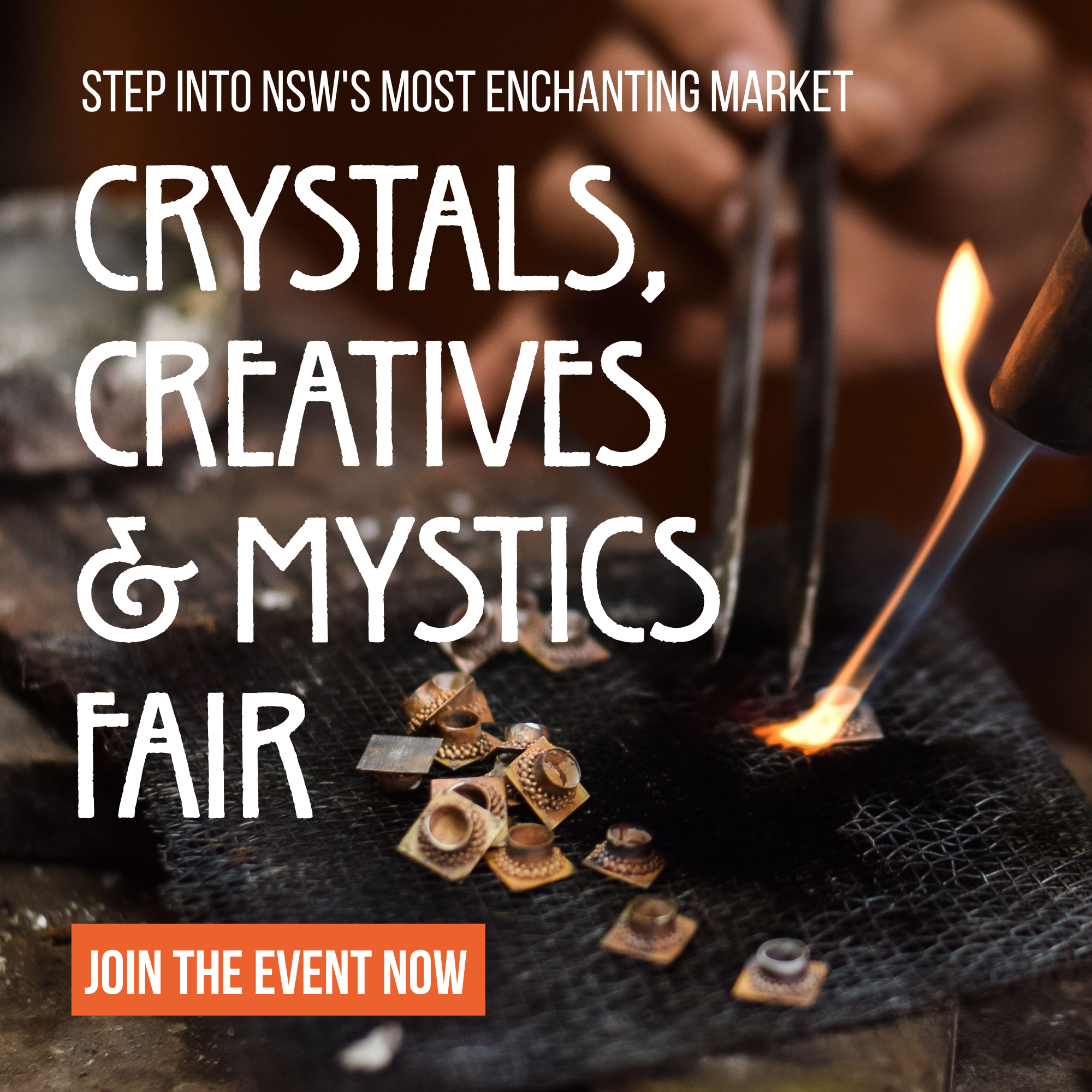 Crystals Creatives & Mystics Fair Facebook ad