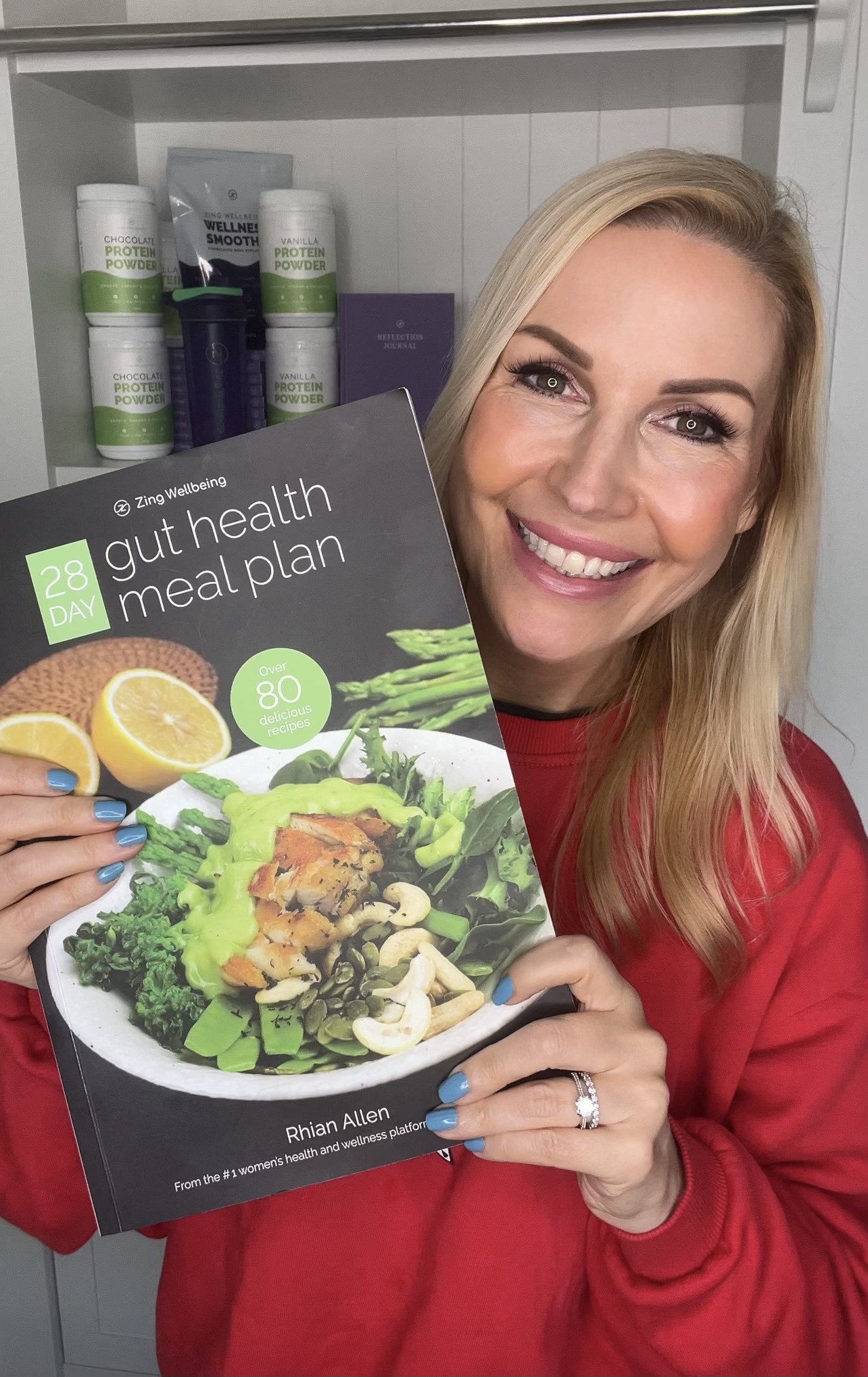 Rhian Allen Zing Wellbeing Founder Facebook ad: The 28 Day Gut Health Plan & Book…