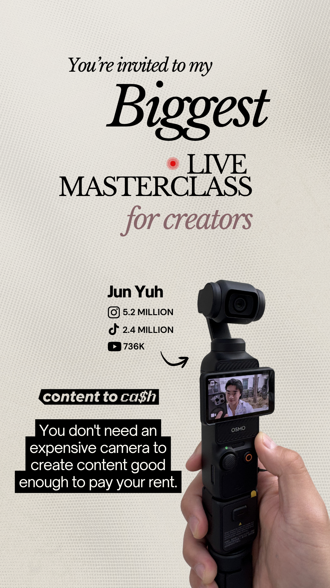 Jun Yuh Facebook ad