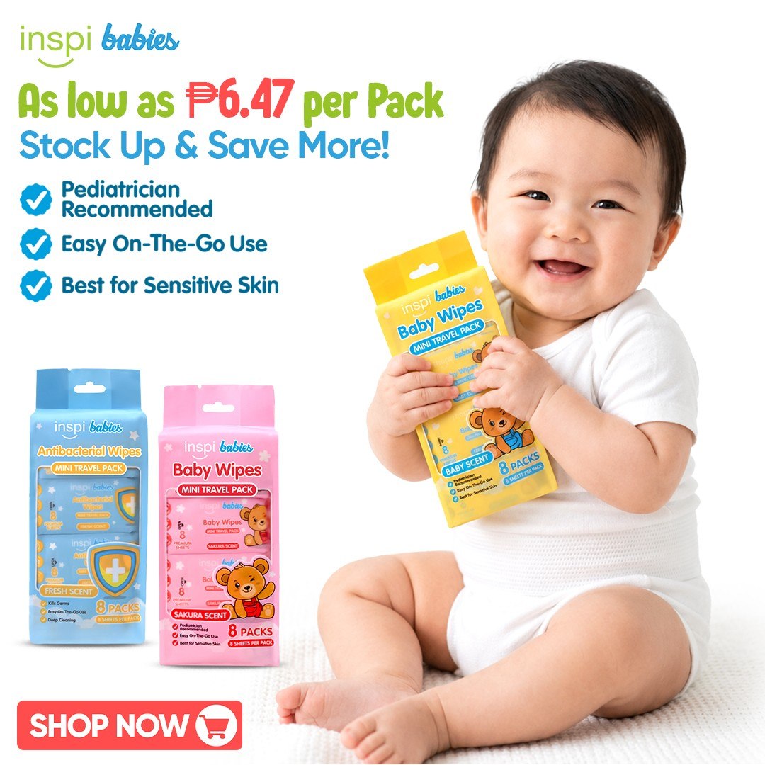 INSPI Babies Facebook ad: For as low as ₱6.47 per pack