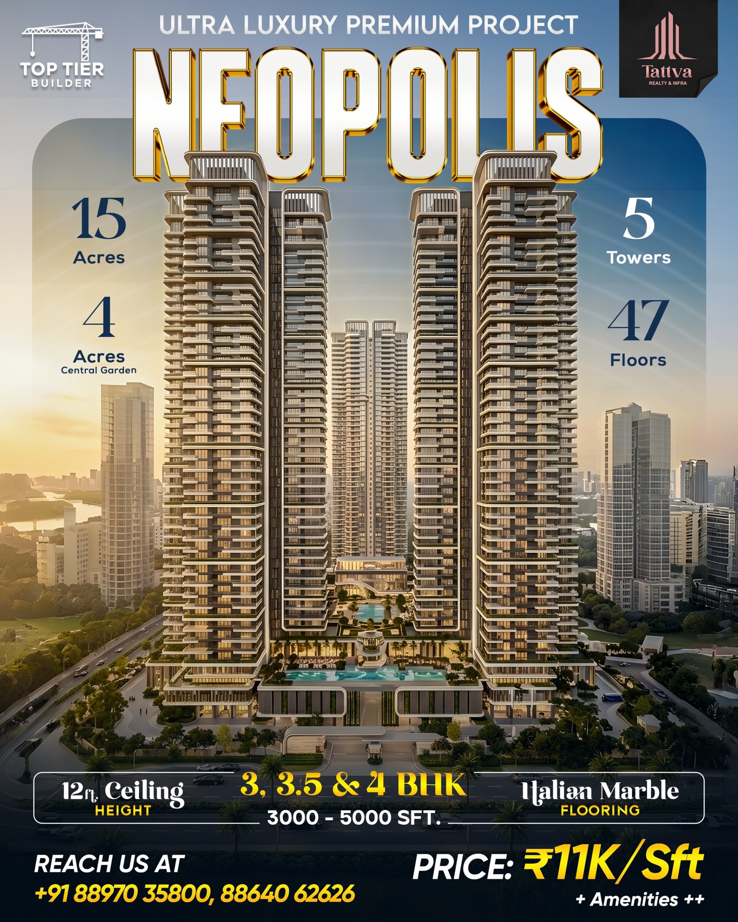 Tattva Hi Life International Facebook ad: Inviting EOI for Ultra Luxury Premium Project at…