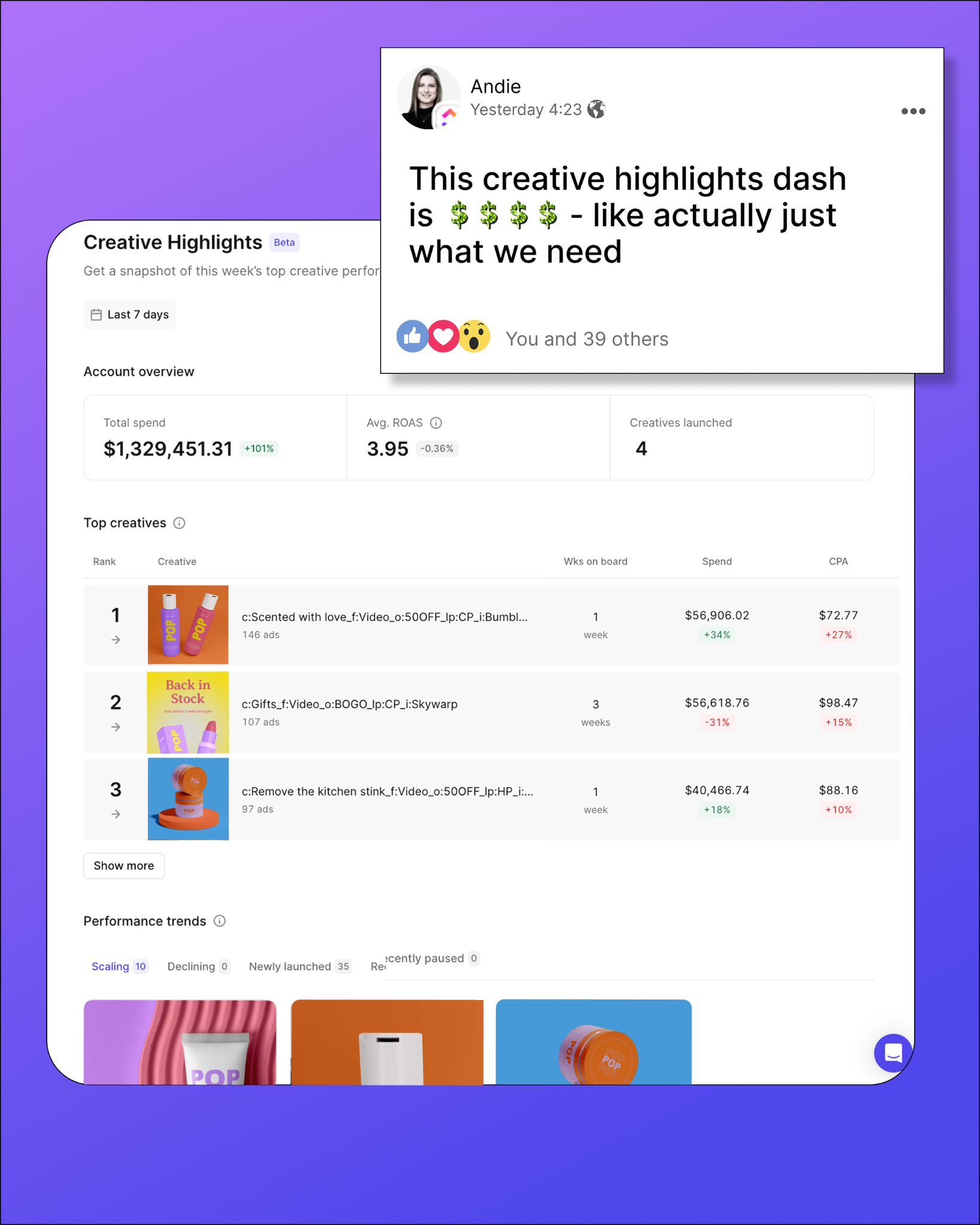 Motion Facebook ad