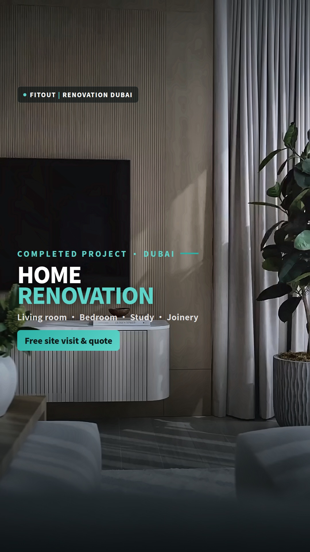 Fitout & Renovation Dubai Facebook ad: Villa & Apartment Renovation Dubai