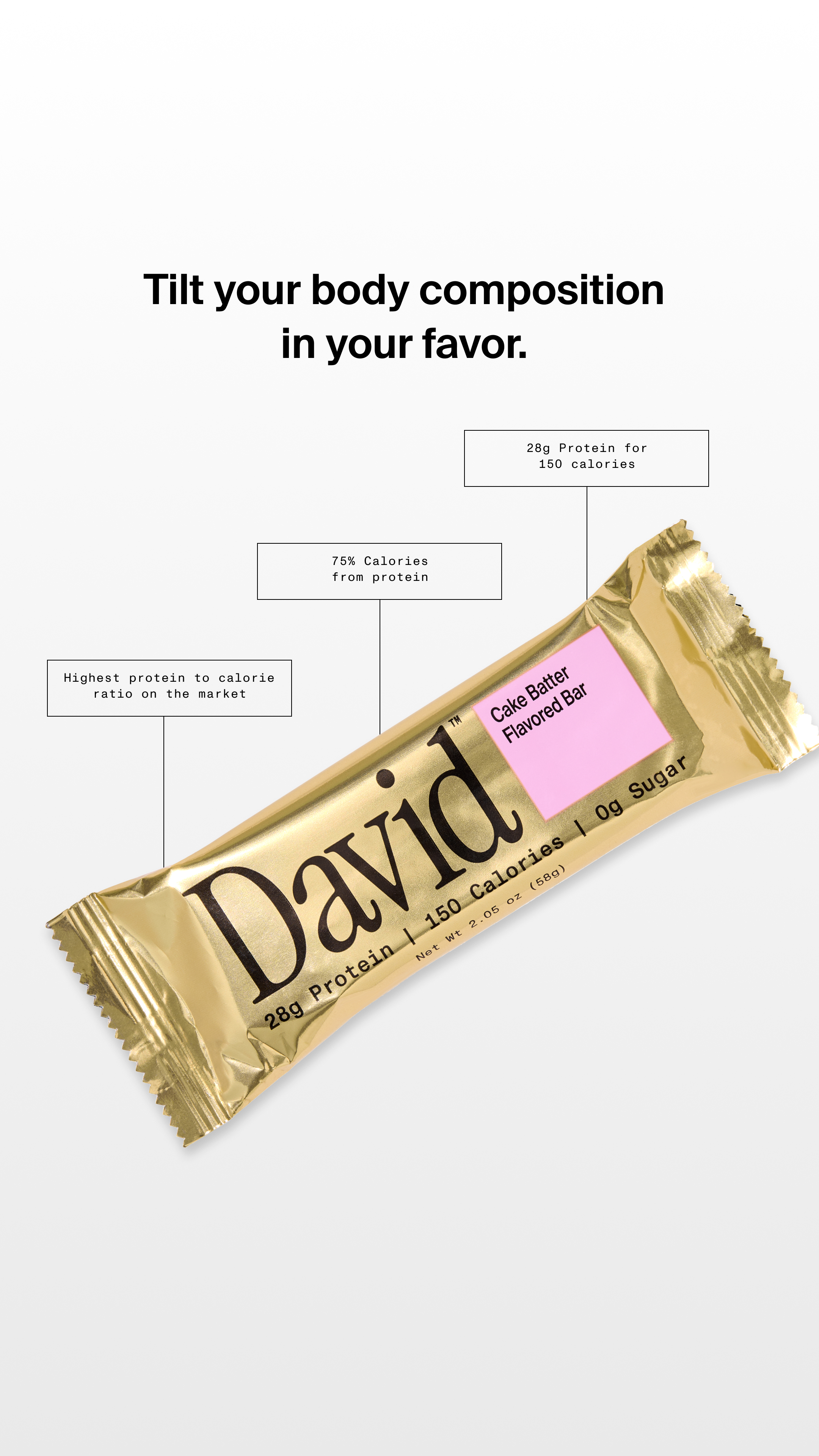 David Protein Facebook ad