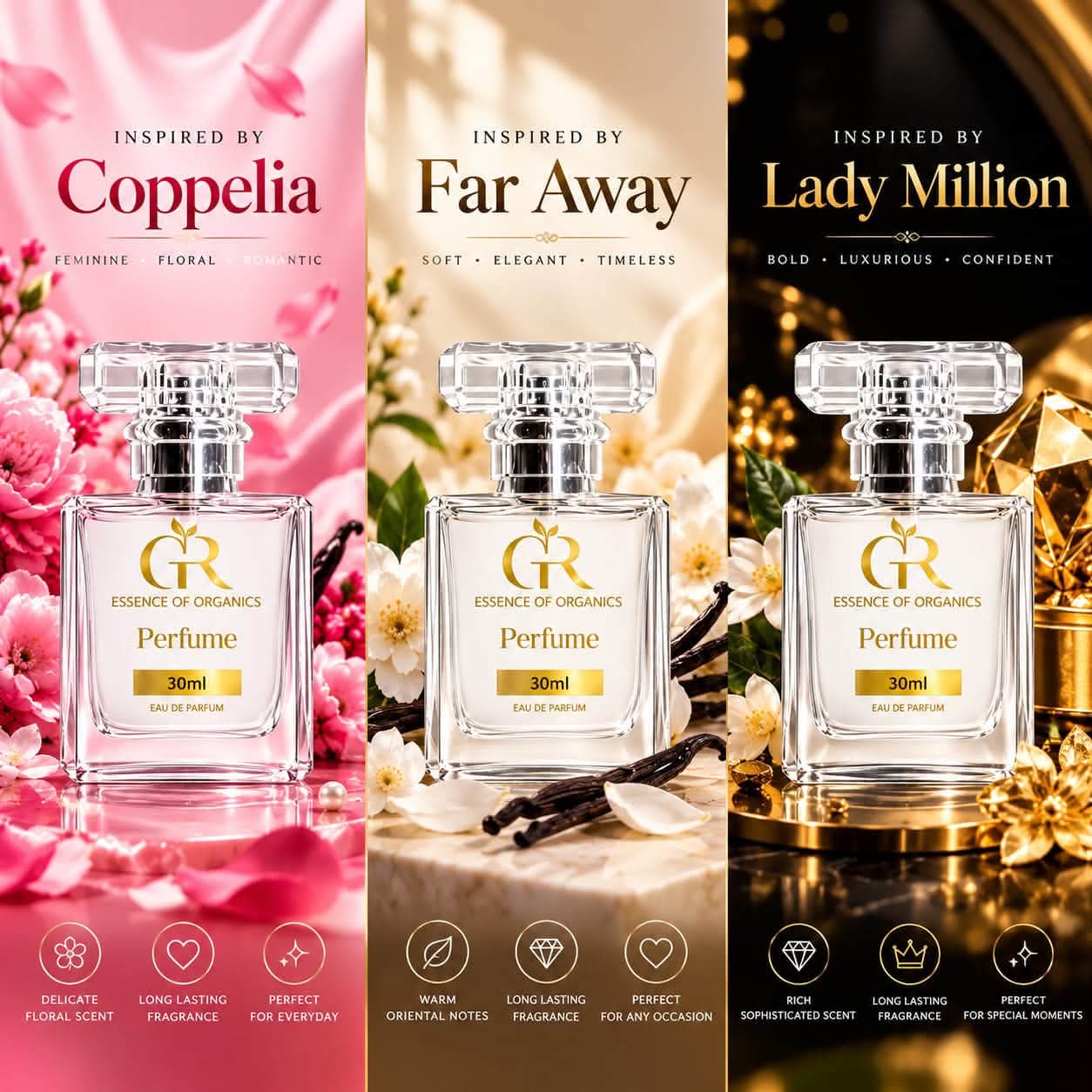 ntsikie health and beauty products Facebook ad: Oil based organic perfumes
