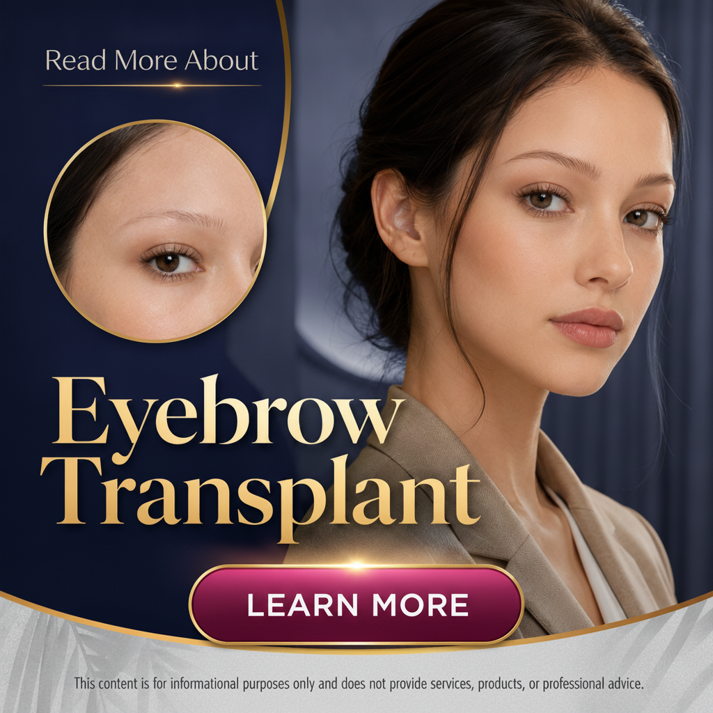 Pure Balance Facebook ad: Eyebrow Transplant: Hairline Shape, Recovery, and Cost…