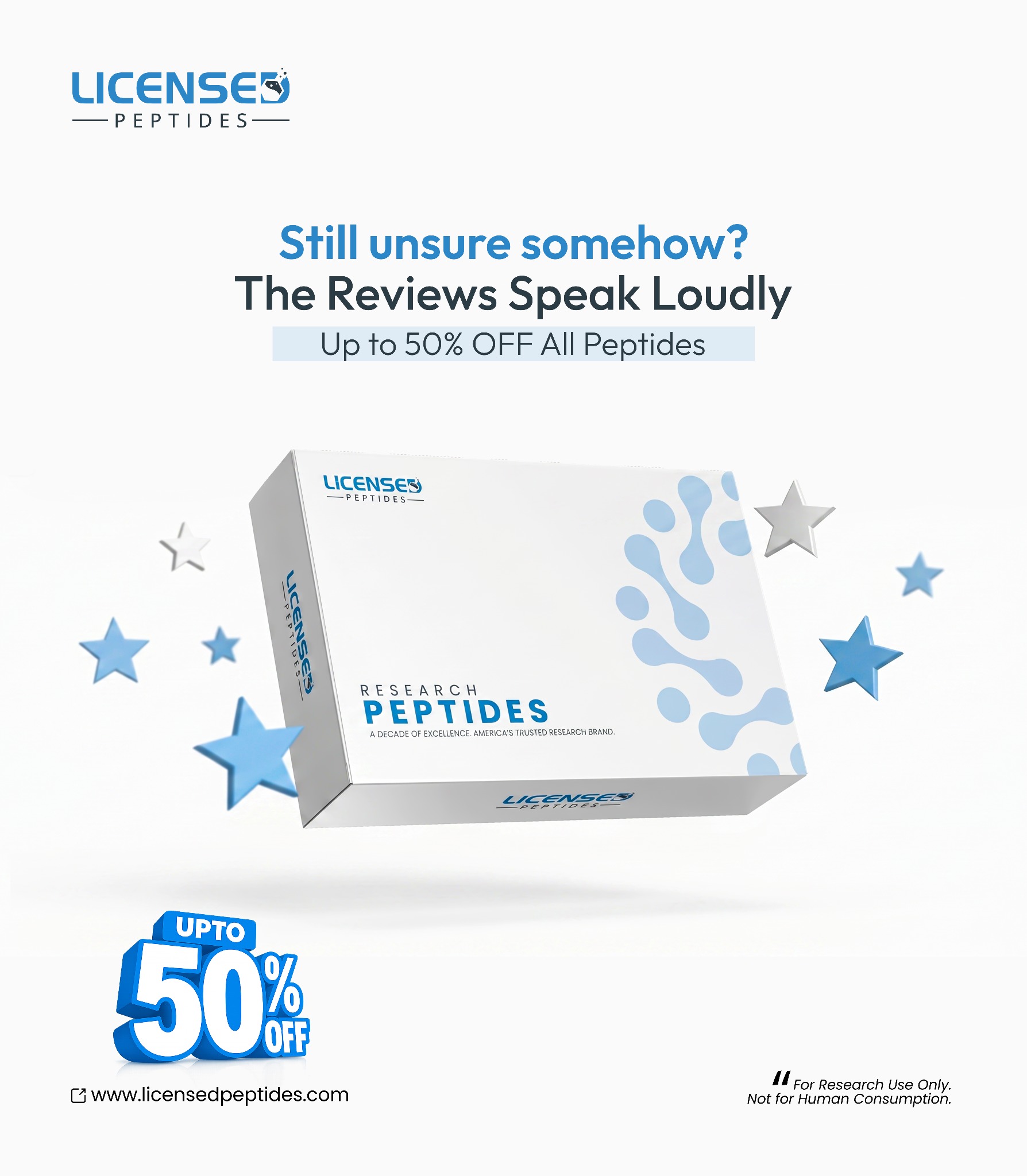 Licensed Peptides Facebook ad