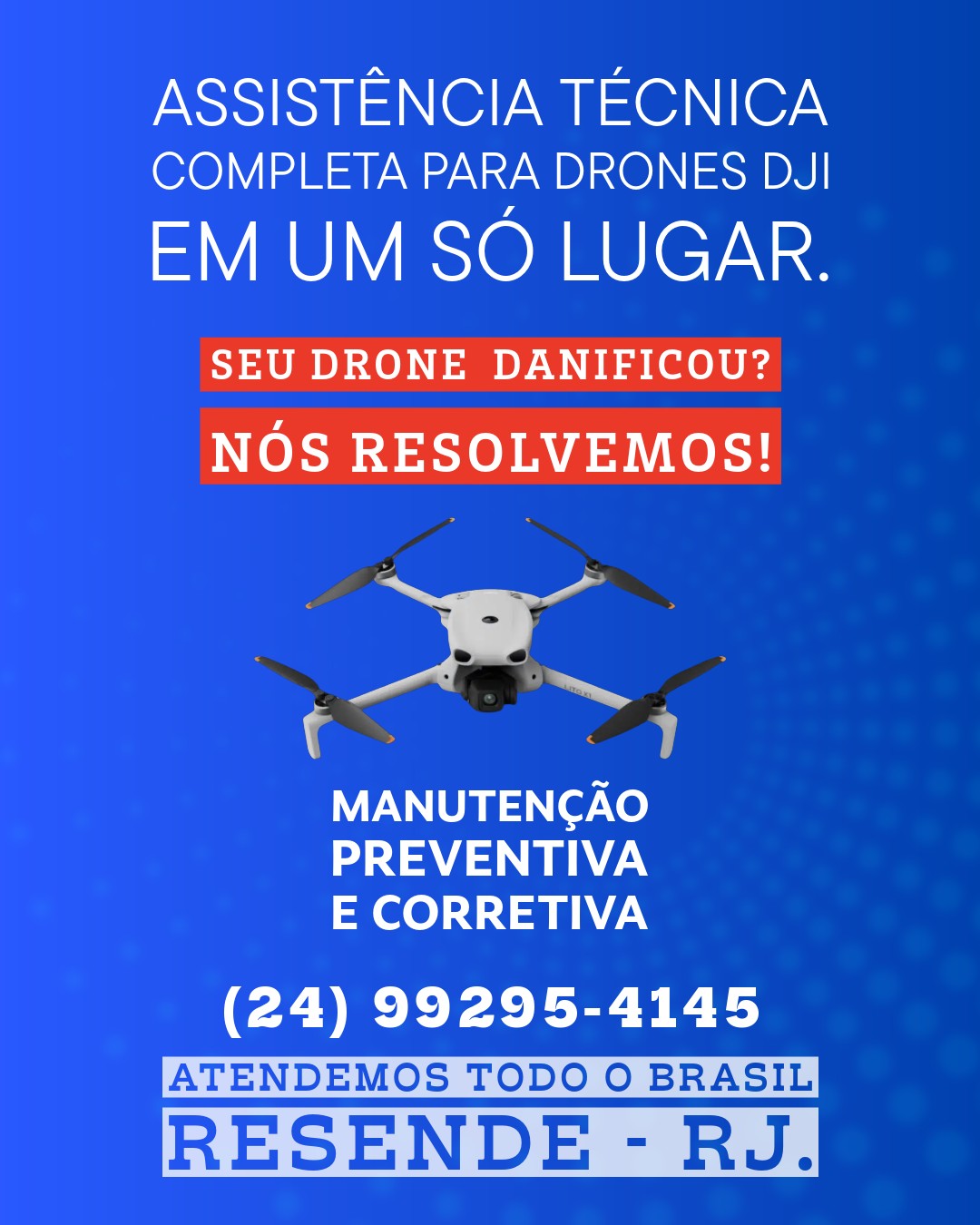 Andrômeda Drones BR Facebook ad: Seu DJI caiu ou travou?