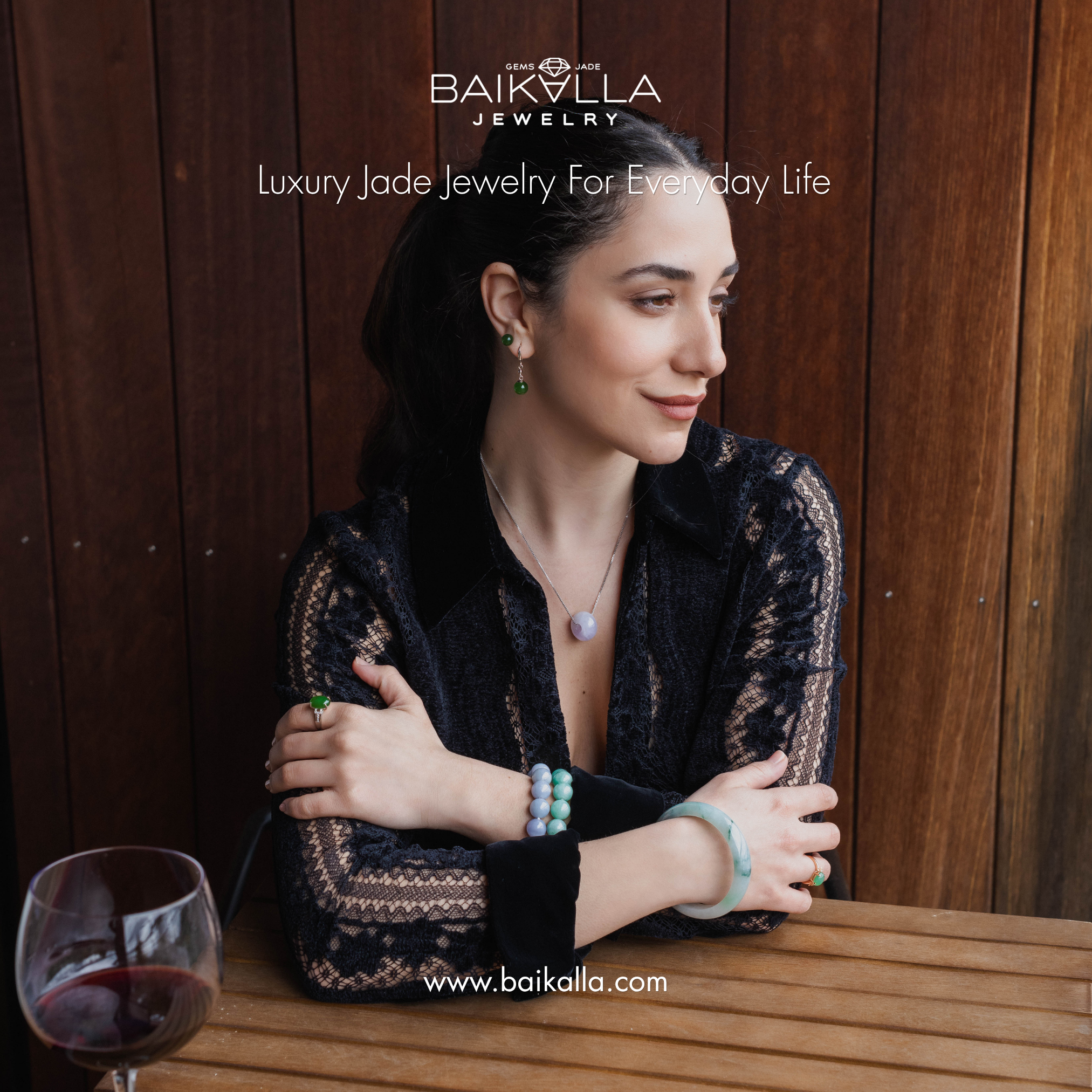 Baikalla Jewelry - Fine Jadeite Jade Jewelers Facebook ad: Discover a natural jade piece that is uniquely yours.