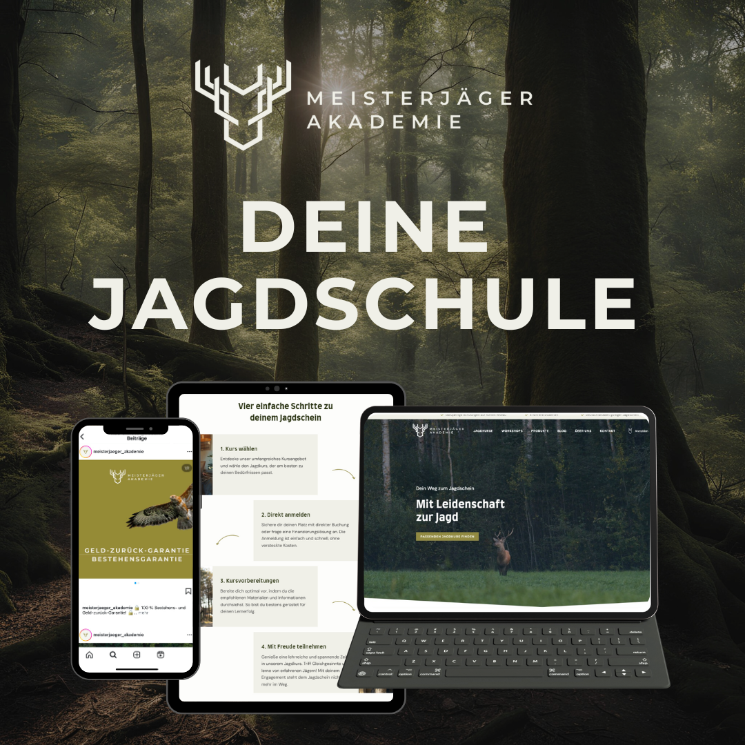 Meisterjäger Akademie Facebook ad: Dein Jagdschein, Dein Abenteuer!