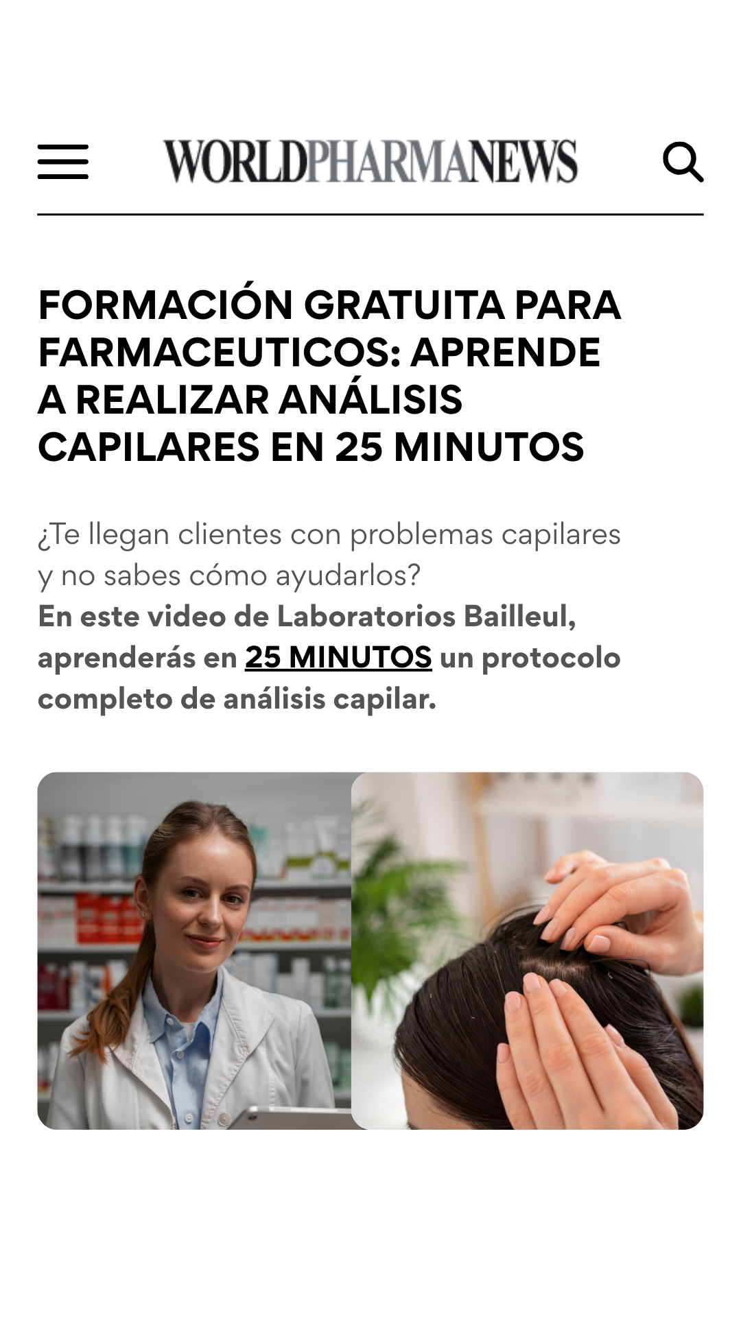 Bailleul Dermatologie España Facebook ad from Jan 14, 2026