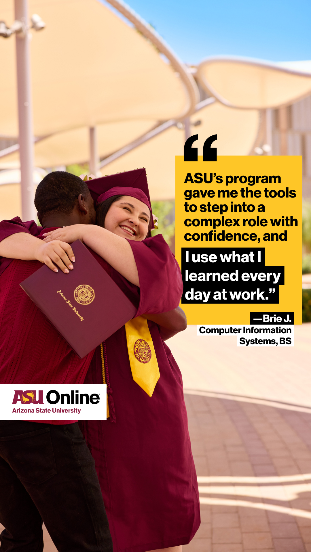 ASU Online Facebook ad