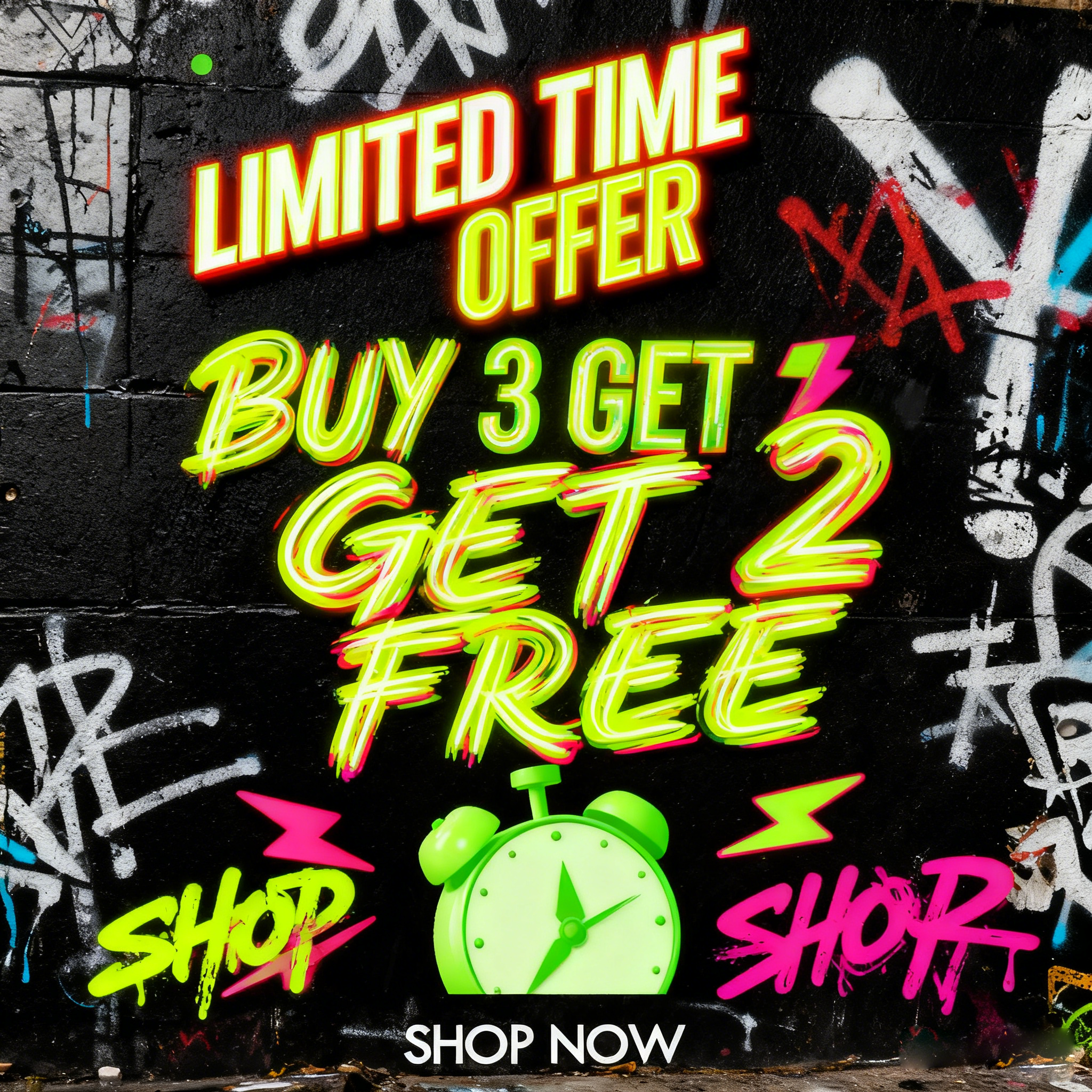 QVR_hair Facebook ad: BUY 3 Get 2 FREE