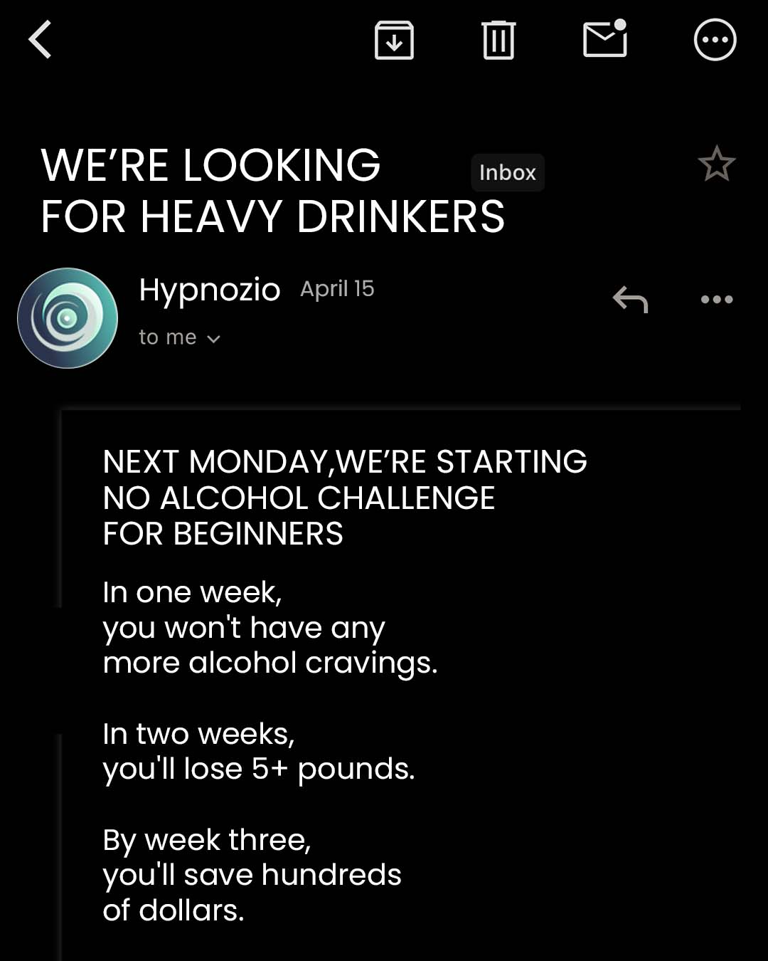 Hypnozio: power of hypnotherapy Facebook ad