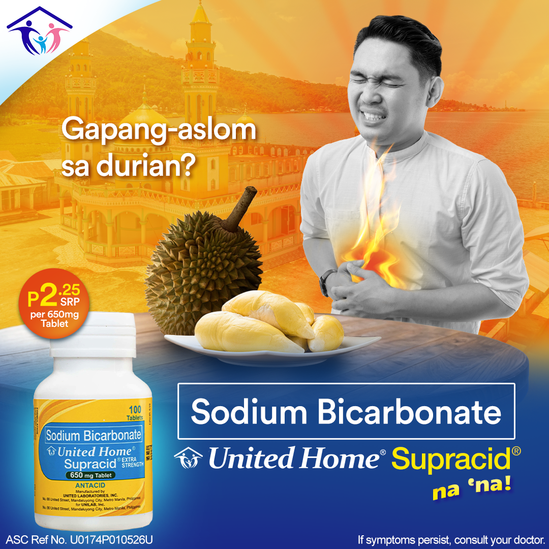 United Home Products Facebook ad: Basta acid, Supracid!
