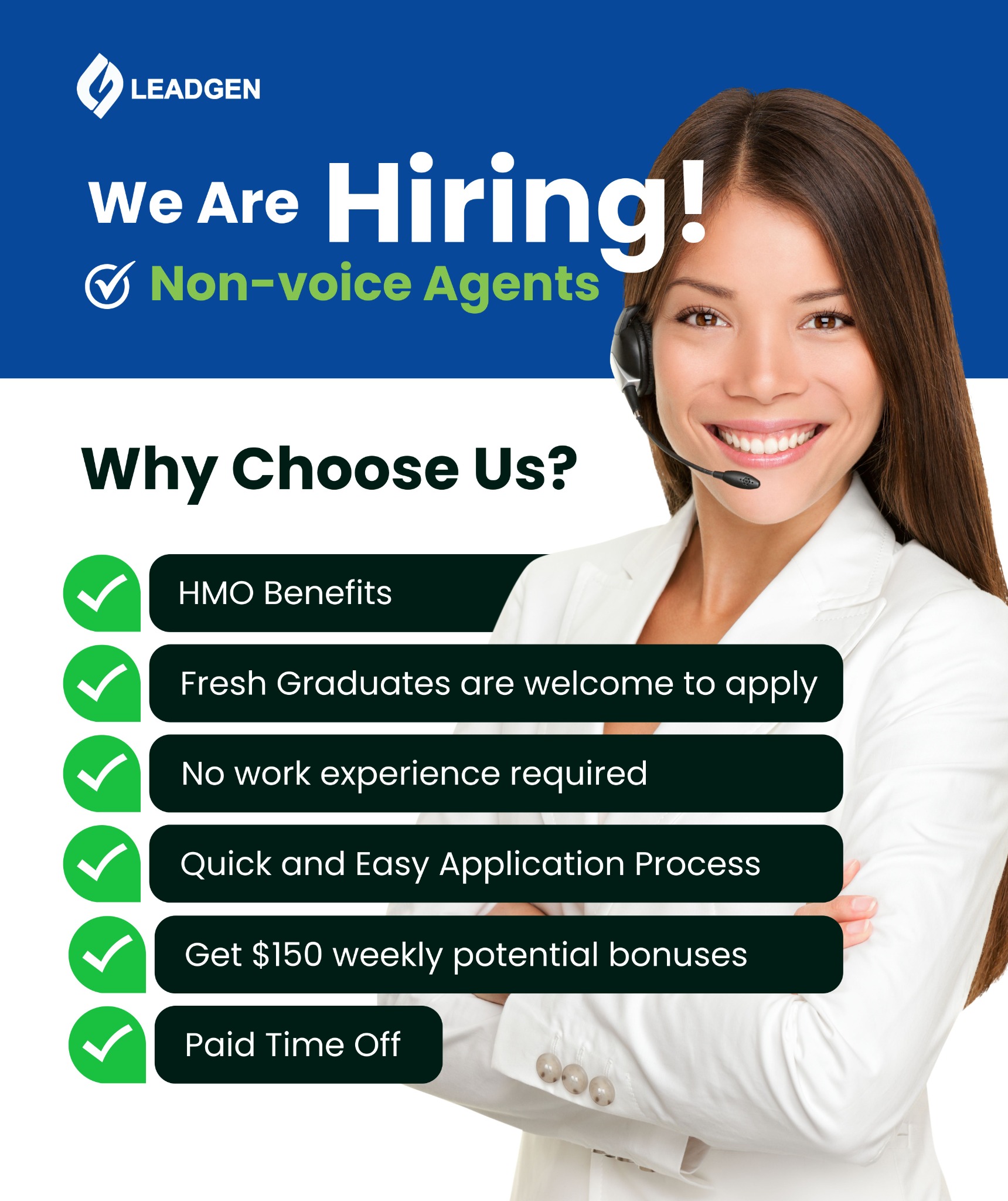 Lead Gen - Lead Generation & Donor Creation Facebook ad: Immediate Hiring: 200 Non-voice Agents