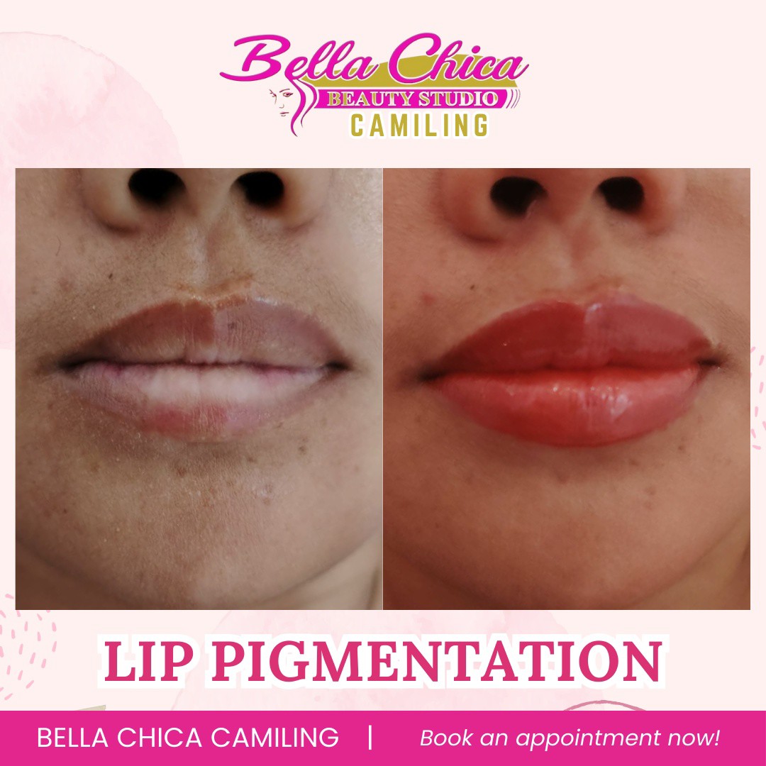 Bella Chica Camiling Facebook ad: Say goodbye to pale, uneven lips forever.