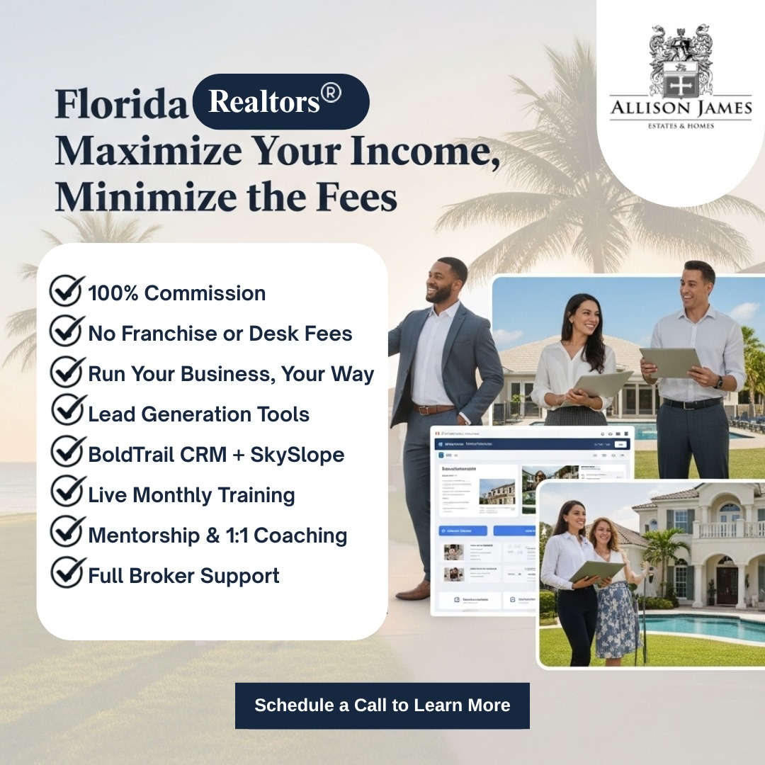 Allison James Estates and Homes Facebook ad from Sep 24, 2025