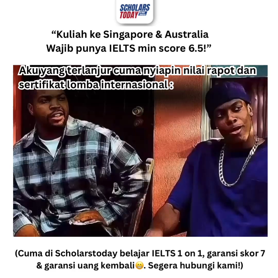 Scholarstoday Facebook ad: Garansi Skor 7 & Garansi Uang Kembali