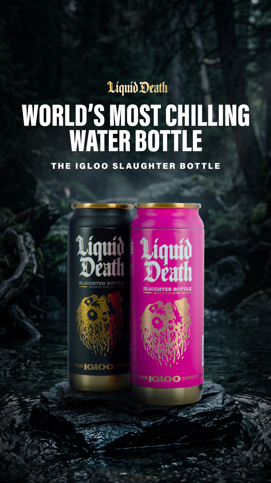 Liquid Death Facebook ad