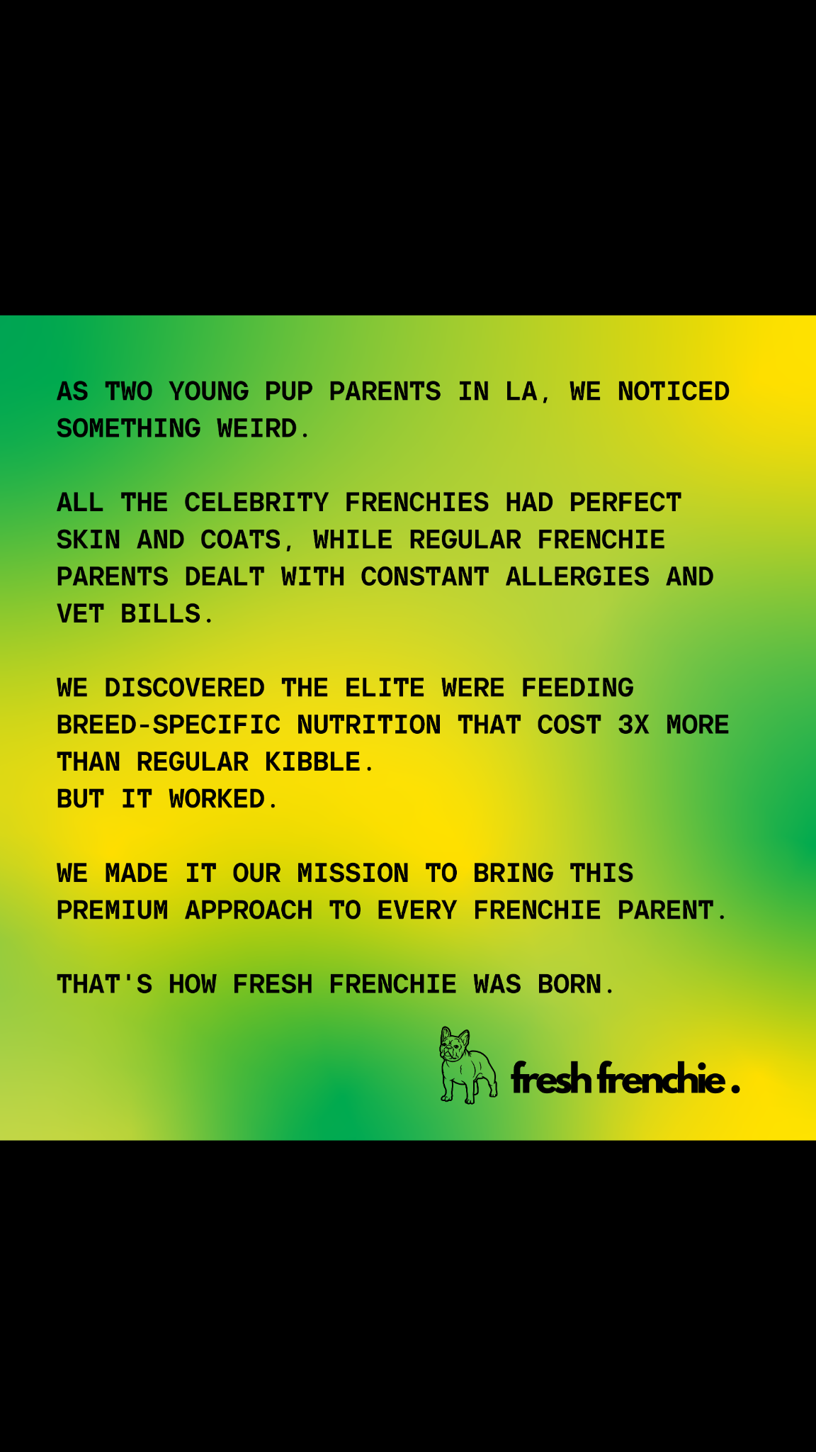 Fresh Frenchie Facebook ad