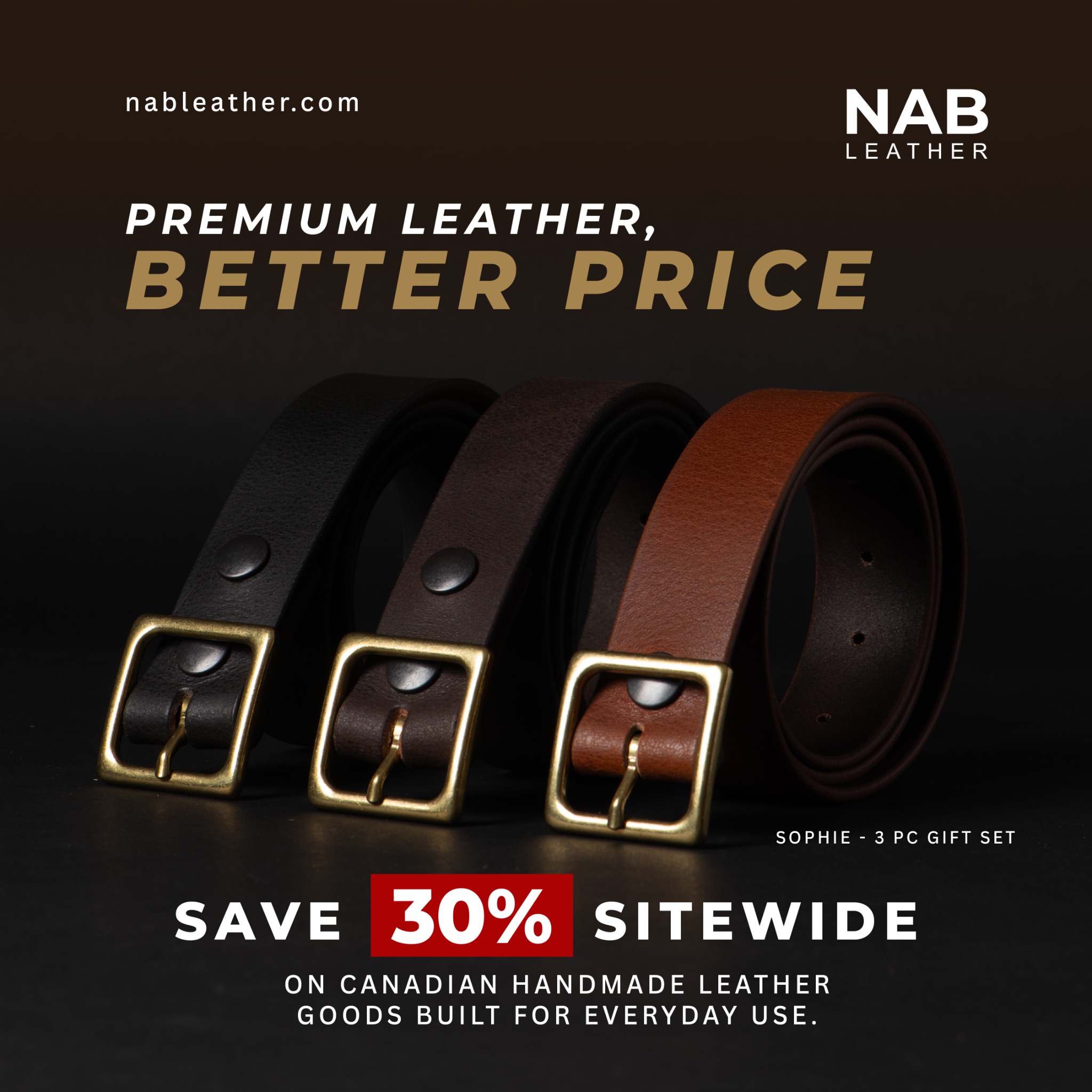 NAB Leather Facebook ad