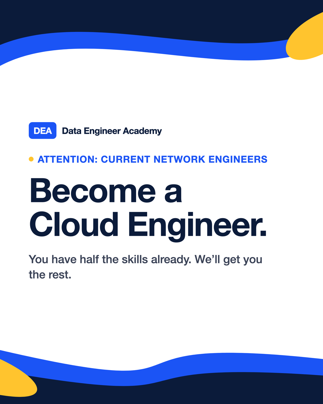 Data Engineer Academy Facebook ad