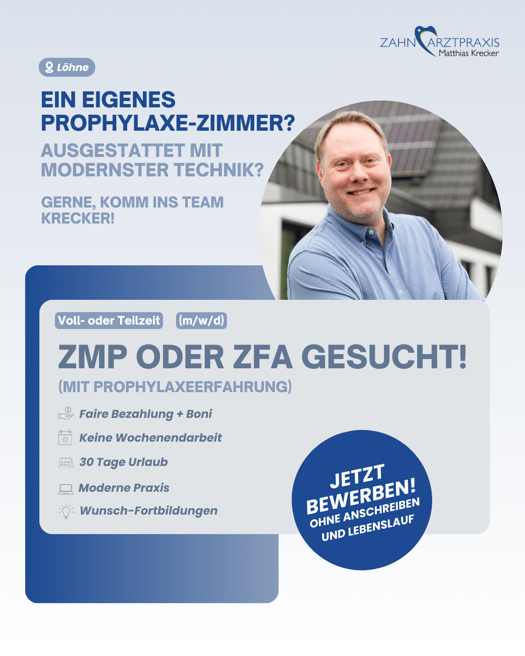 Zahnarztpraxis Krecker Facebook ad