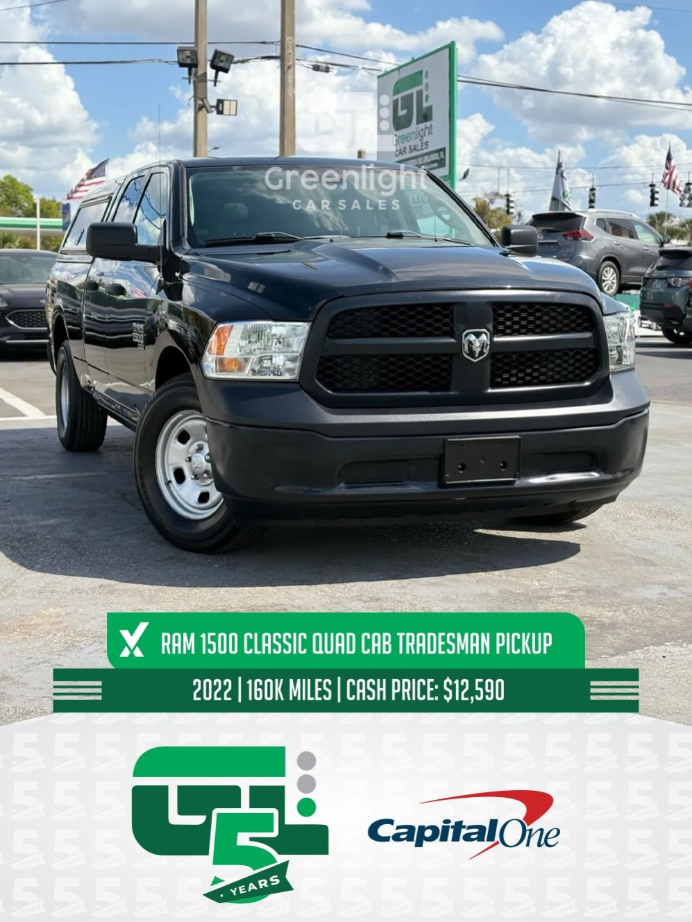 Green Light Cars Facebook ad: Green Light 5Th Anniversary