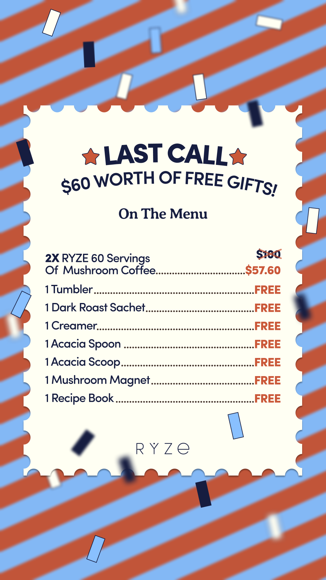 RYZE Superfoods Facebook ad