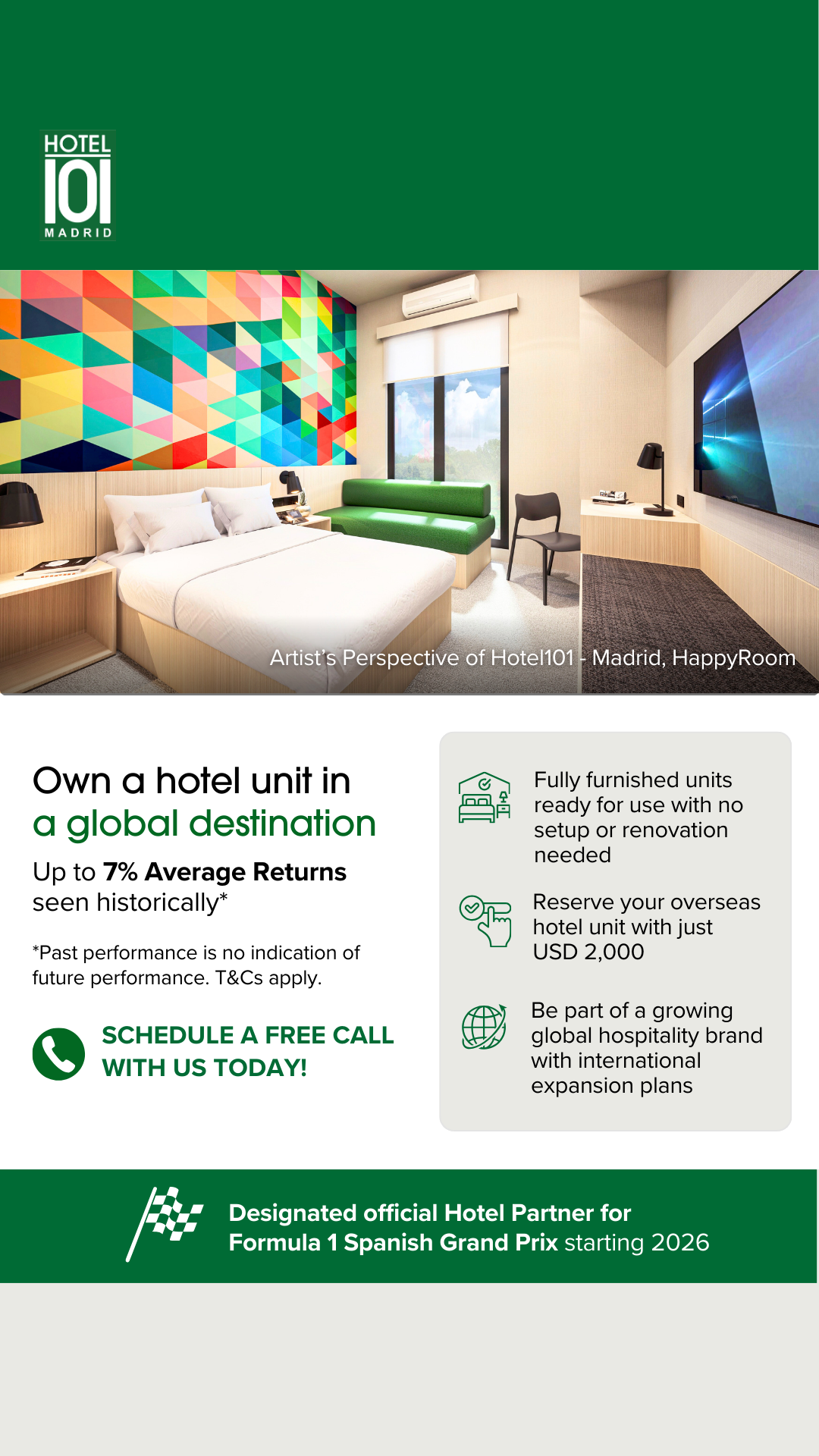 Hotel101 Global Facebook ad