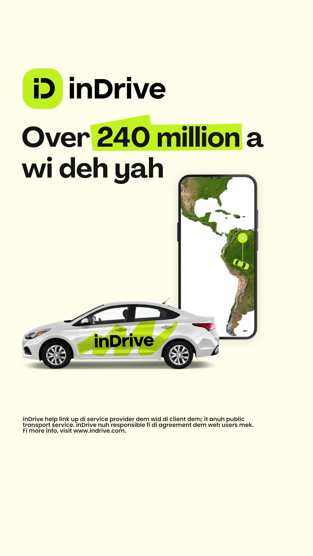 inDrive Facebook ad from May 11, 2026