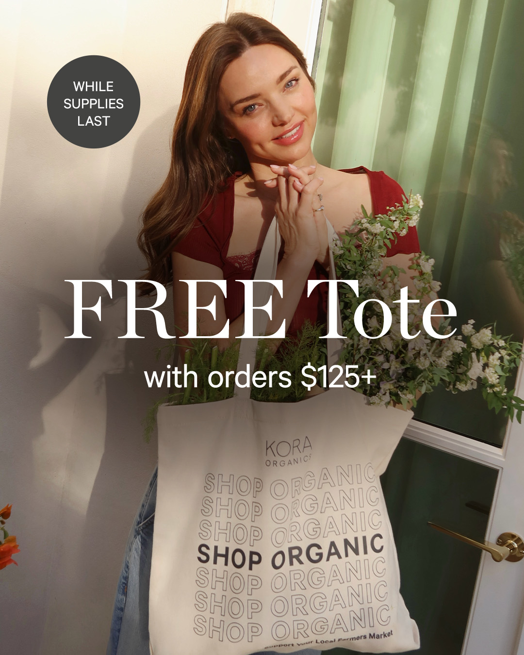 KORA Organics Facebook ad