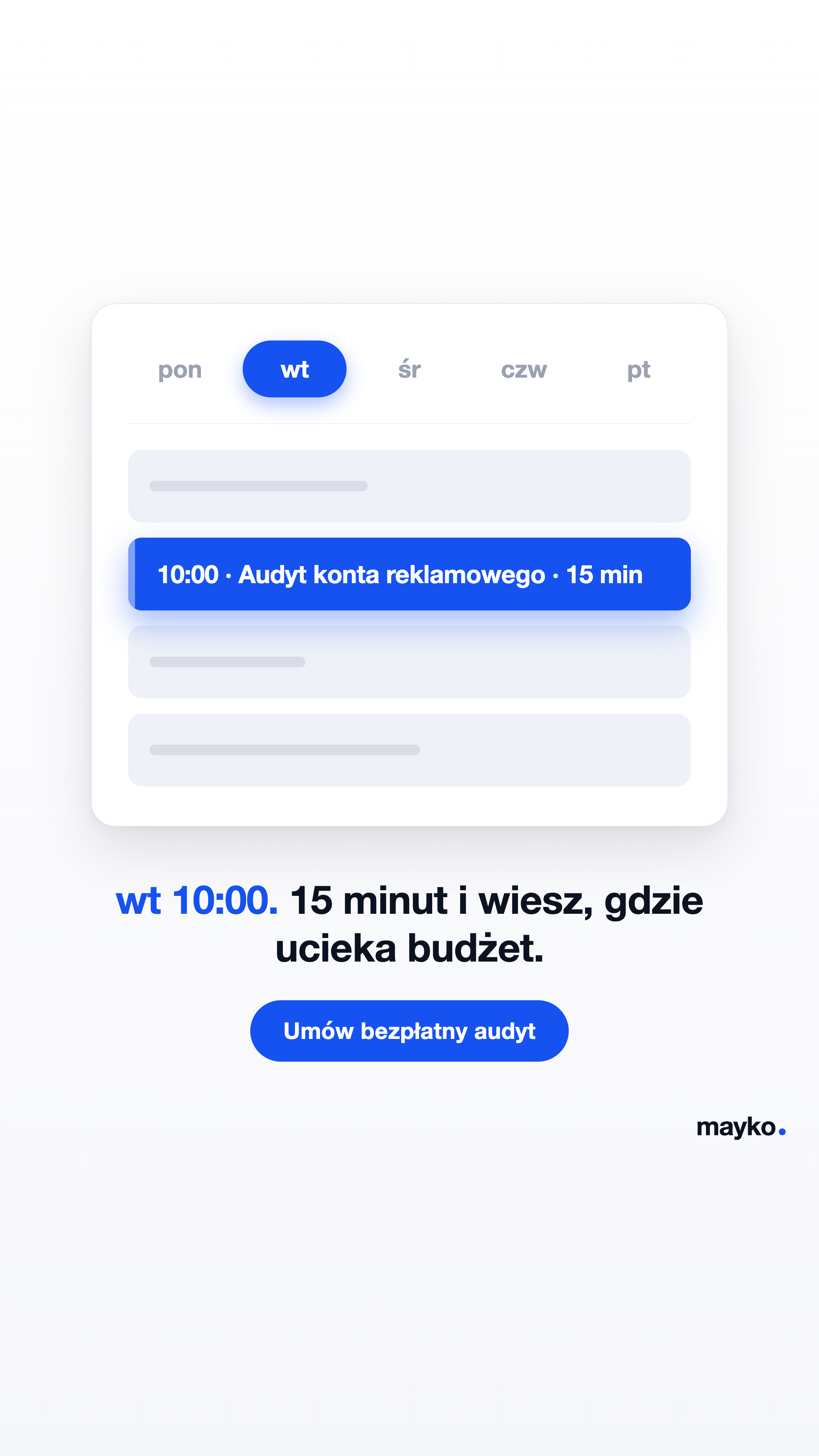 Agencja Mayko Facebook ad