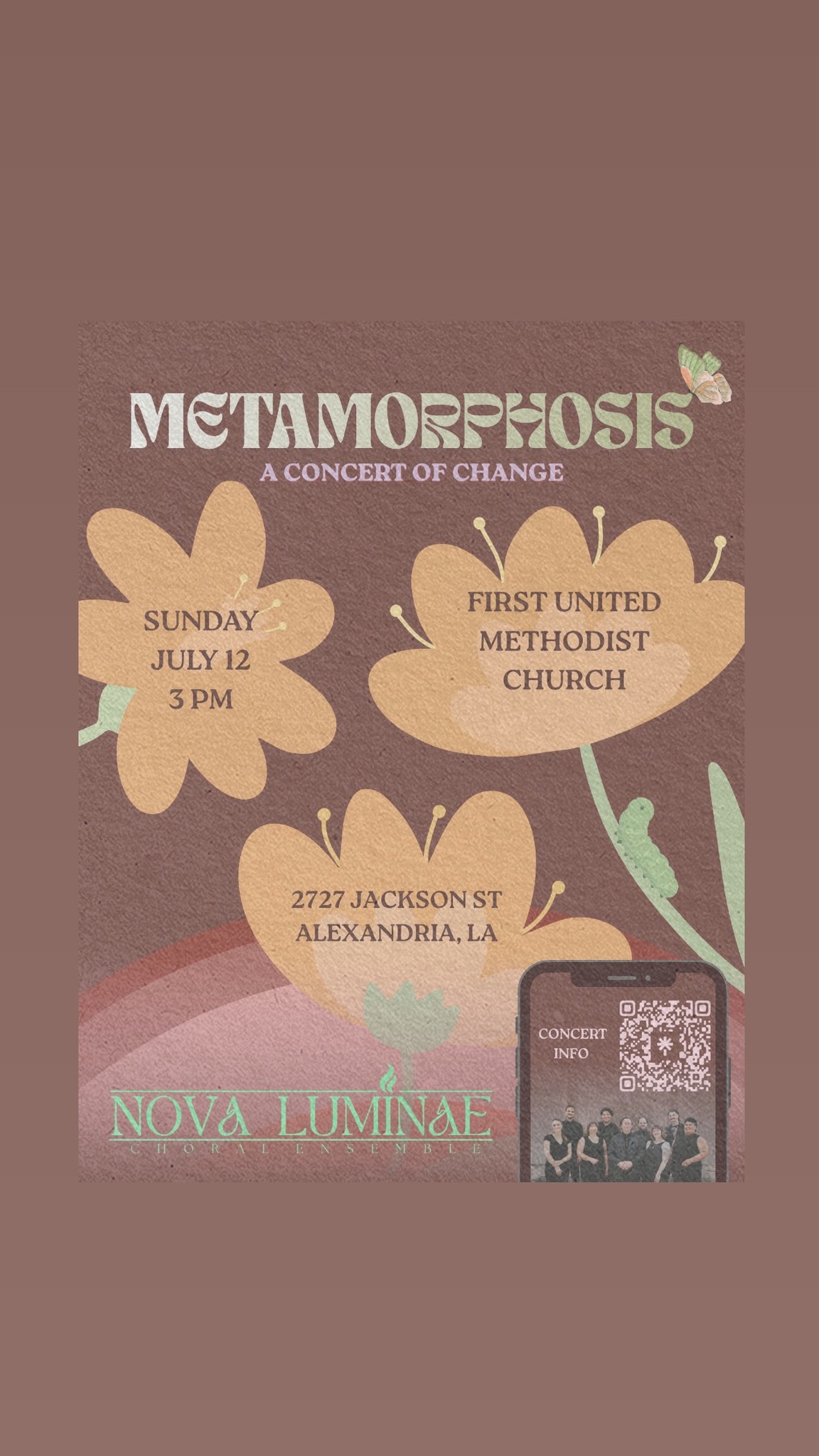 Nova Luminae Facebook ad: Metamorphosis: A Concert of Change