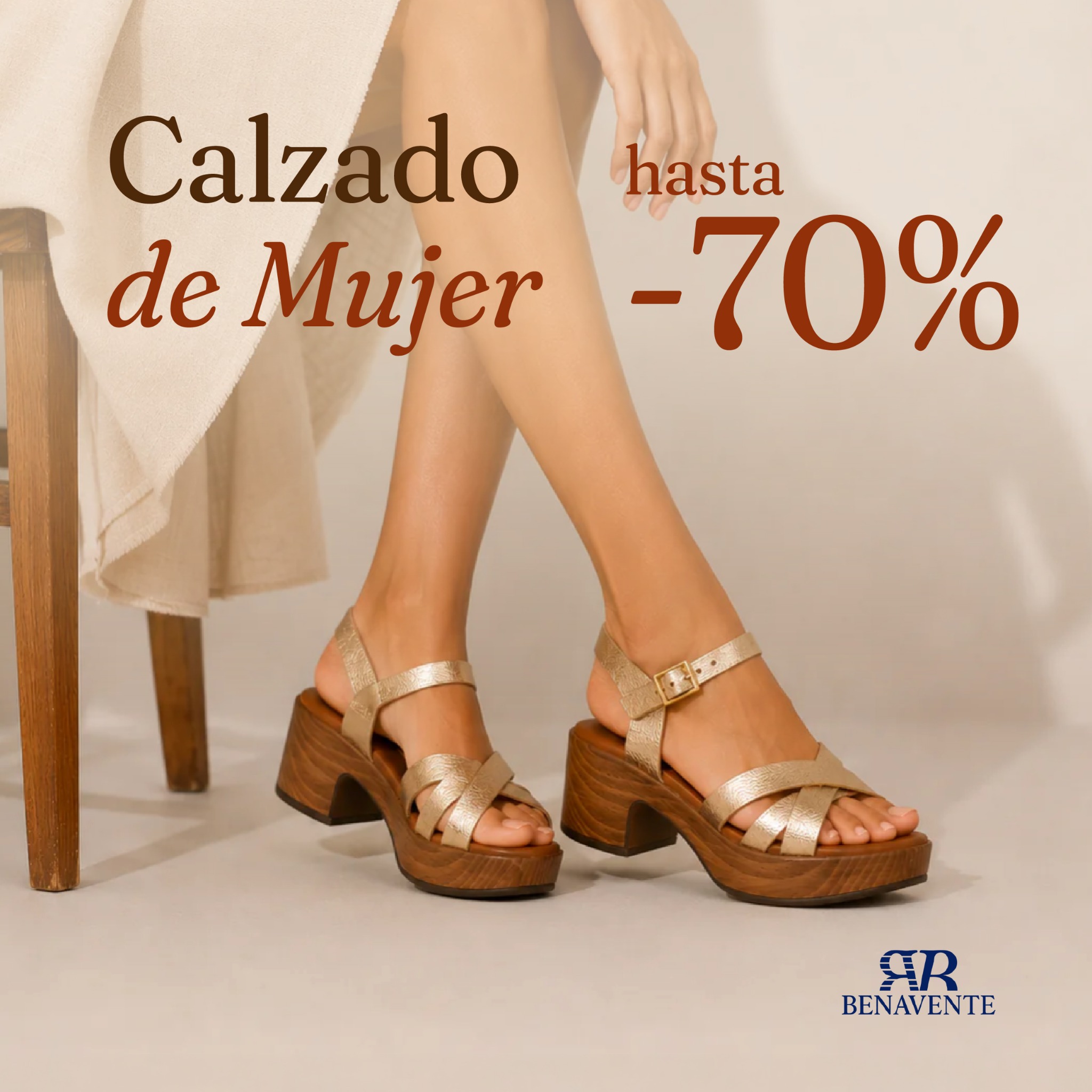 Calzados Benavente Facebook ad: Remate final: hasta -70%