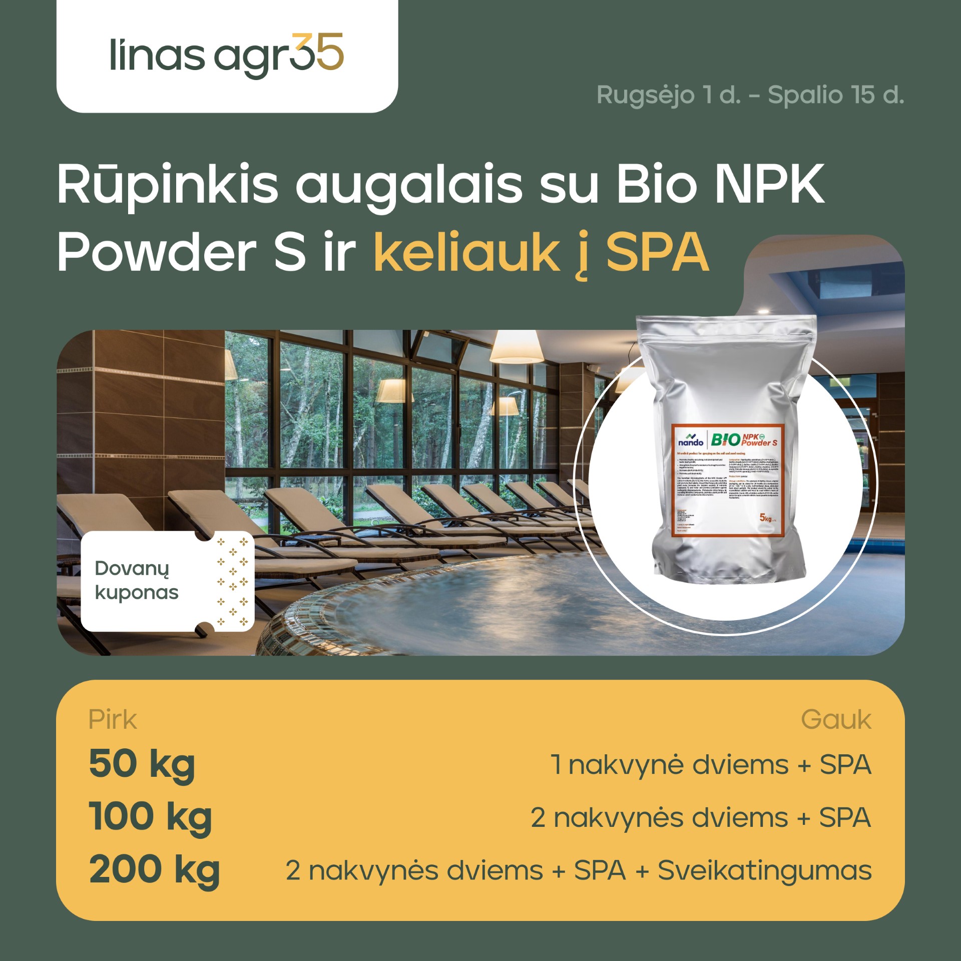 Linas Agro Lietuva Facebook ad: Sužinok daugiau
