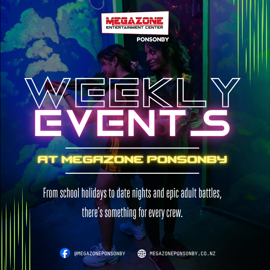 Megazone Ponsonby Laser Tag Facebook ad: There’s something happening every night of the week…