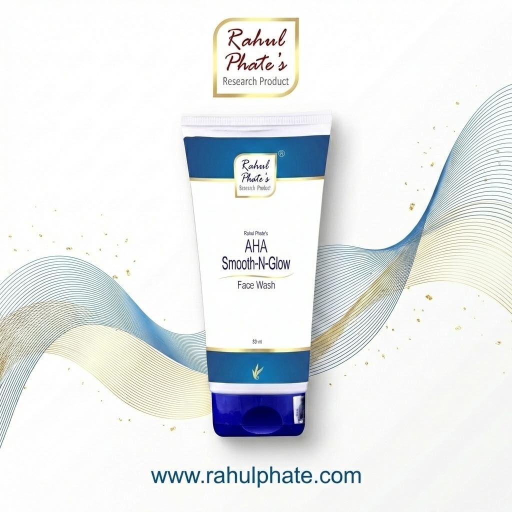 Rahul Phate's Research Product Facebook ad: AHA Smooth-N-Glow Face Wash