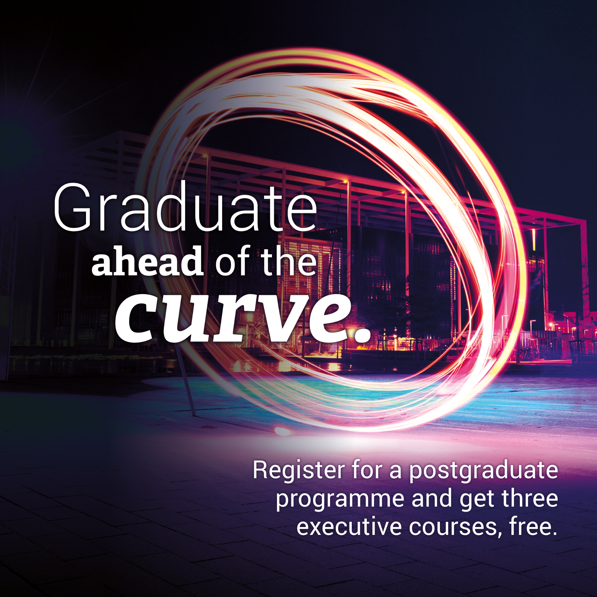 Cranfield University Facebook ad: Careers evolve and shift, connecting you to the…