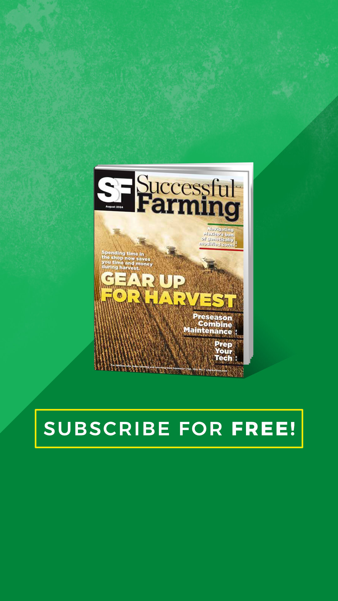 Successful Farming Facebook ad: Get 3 FREE Years of Successful Farming