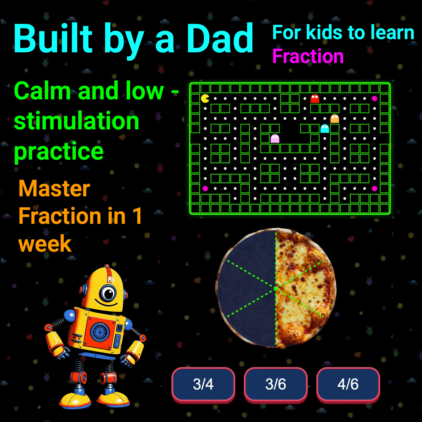 Gotitdad Facebook ad: Dad built Fraction Game