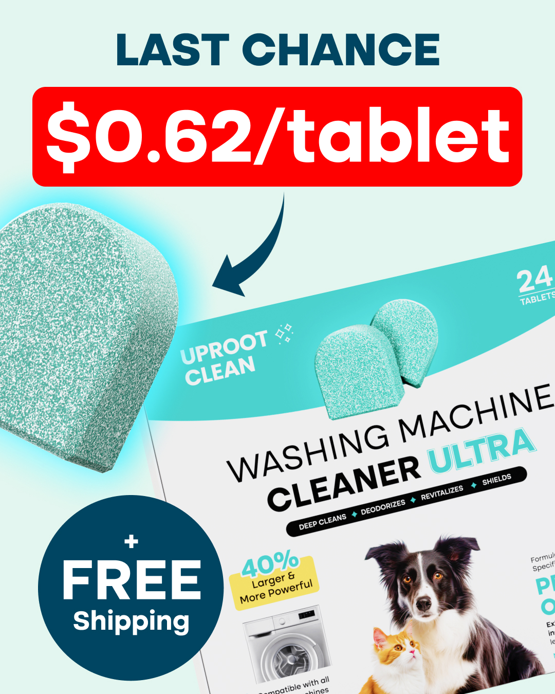 Uproot Clean Facebook ad