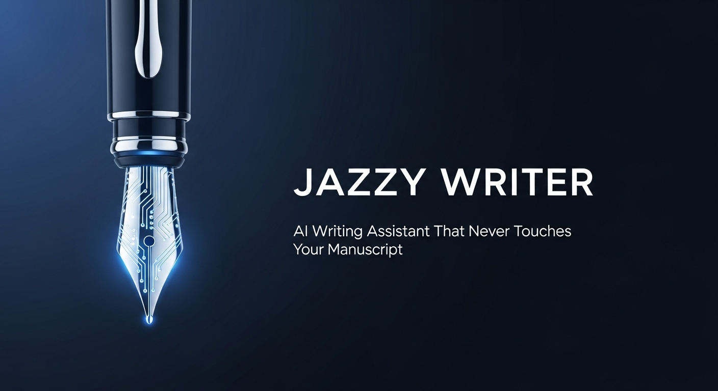 Jazzy Writer Facebook ad: Ditch the Blank Page