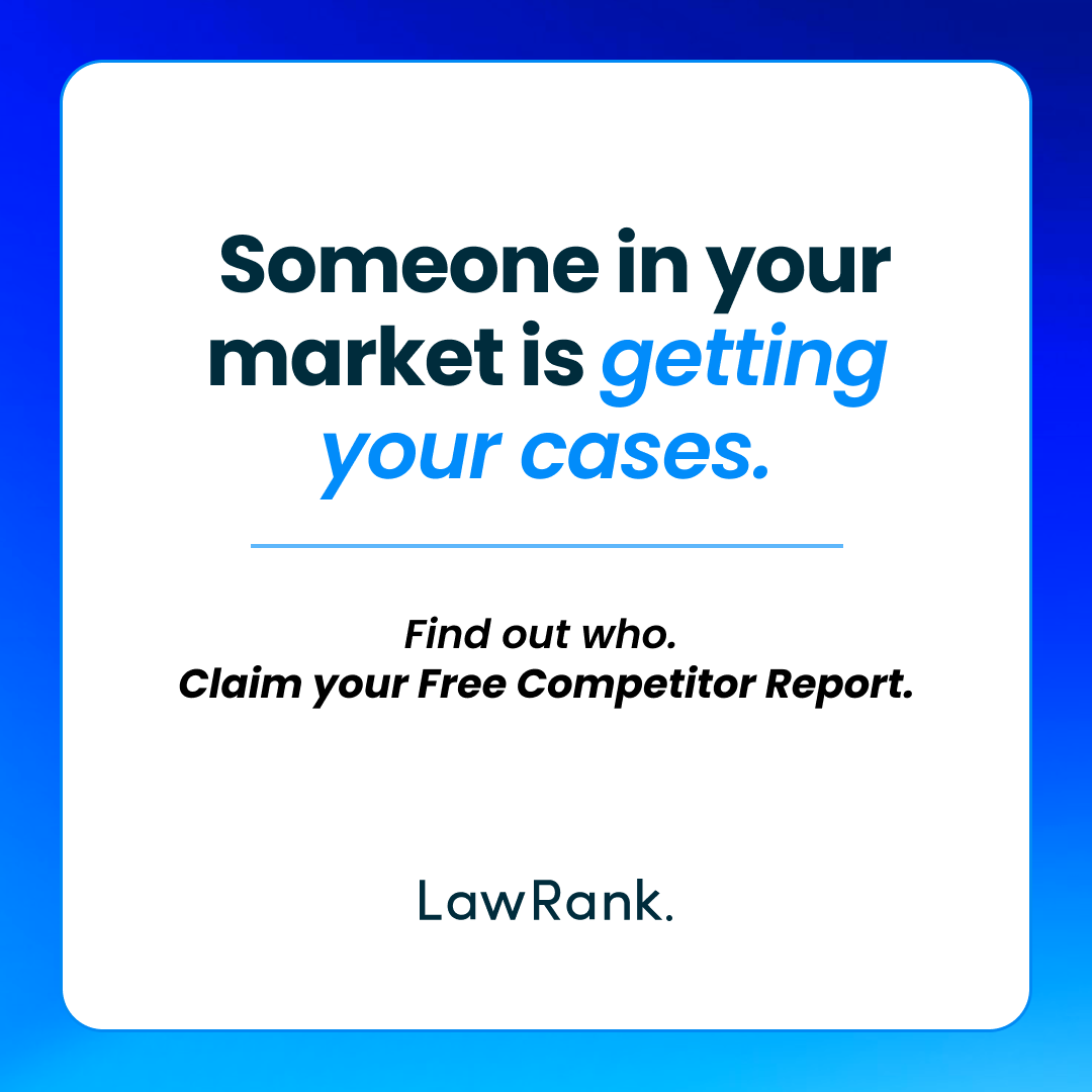 LawRank Facebook ad