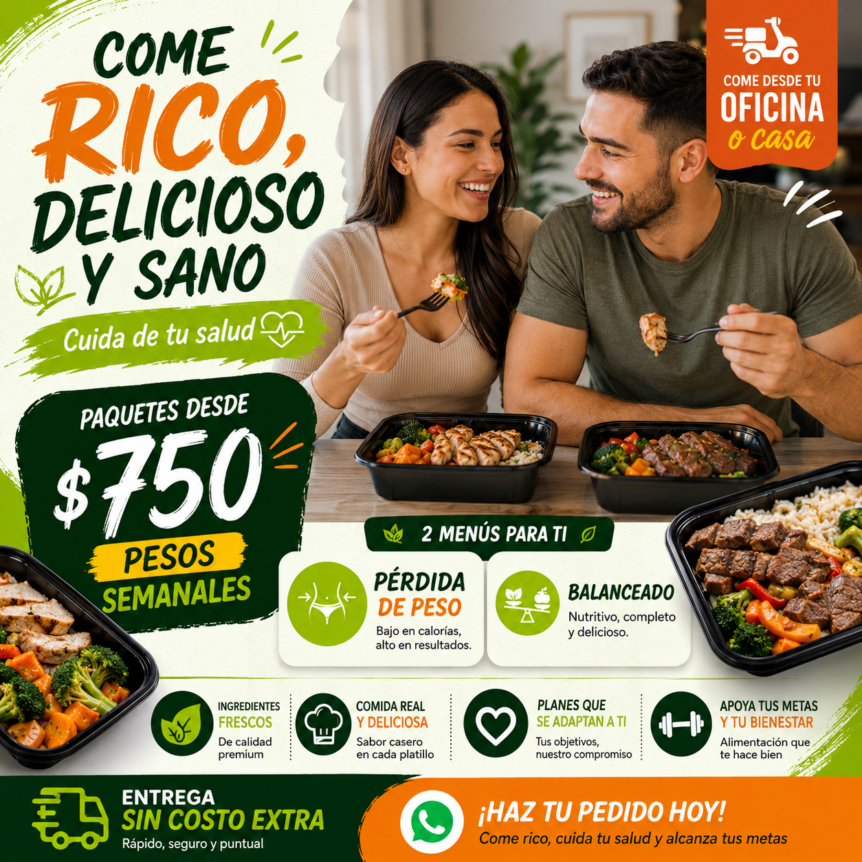 Titan Meal TJ Facebook ad: Chatea con nosotros