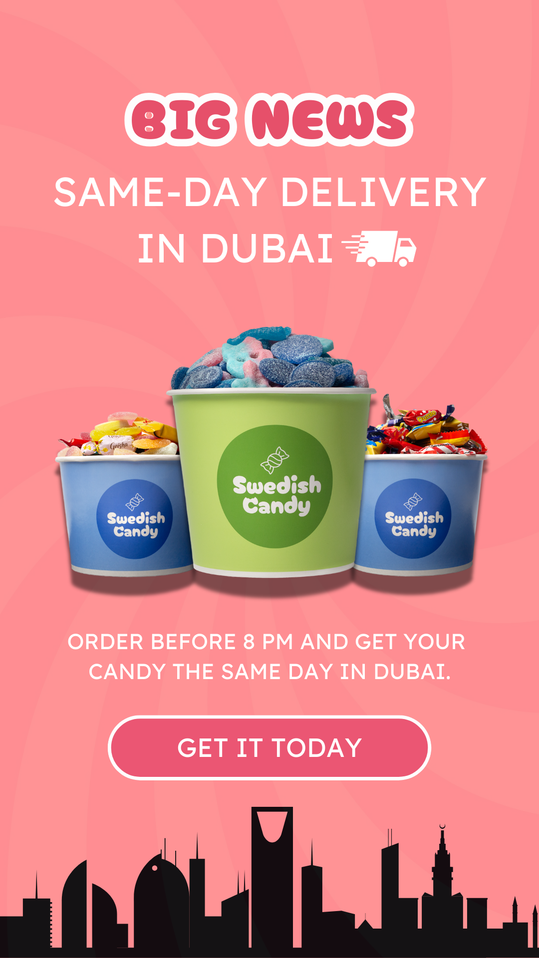 Swedish Candy UAE Facebook ad